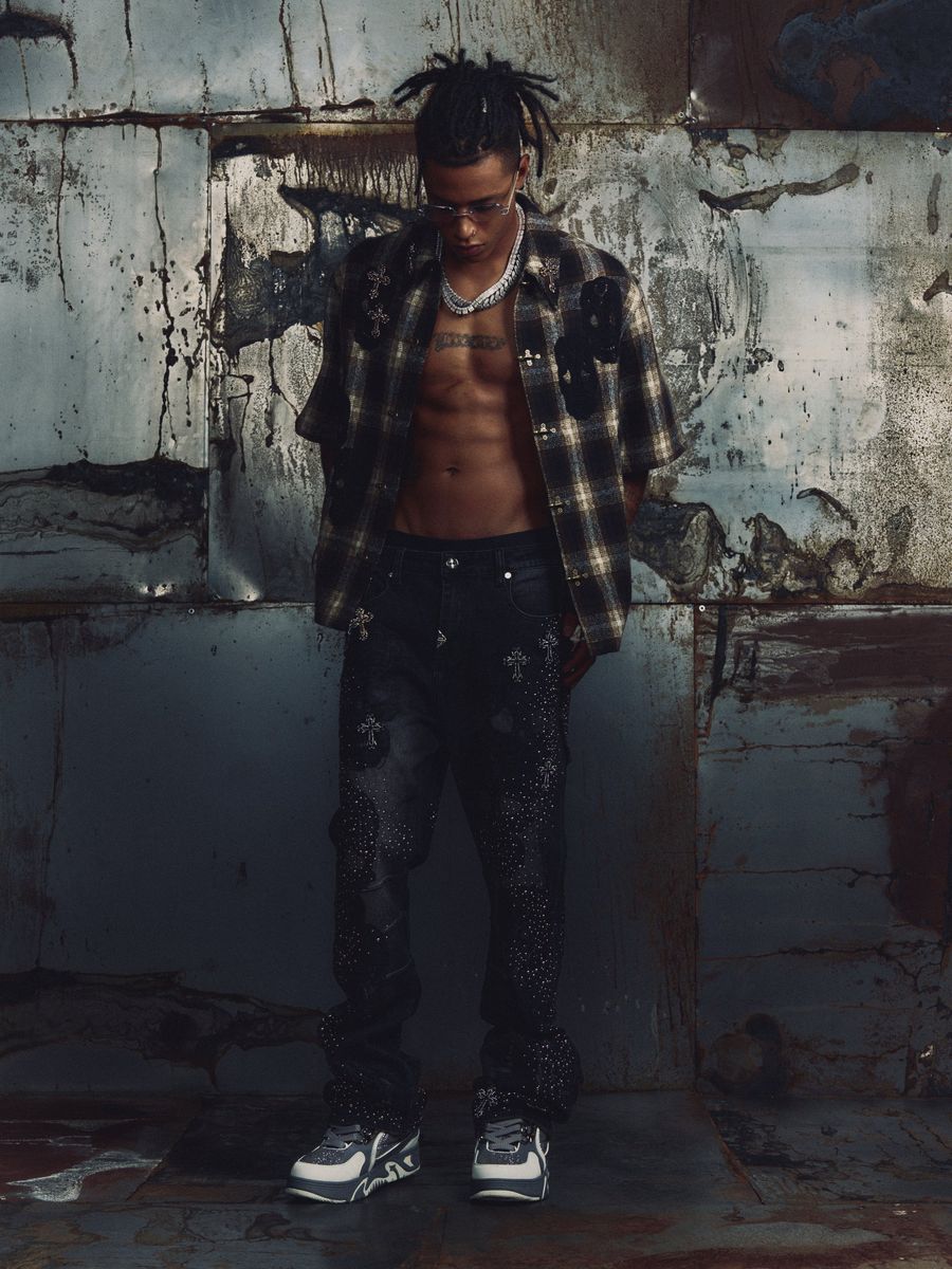 Obsidian Black Sacred Skull Denim