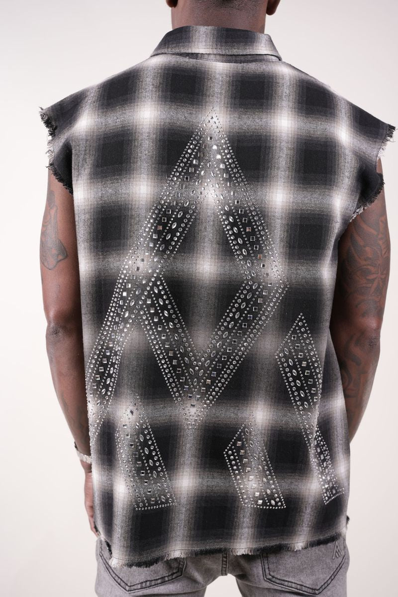 RHINESTONE FLANNEL