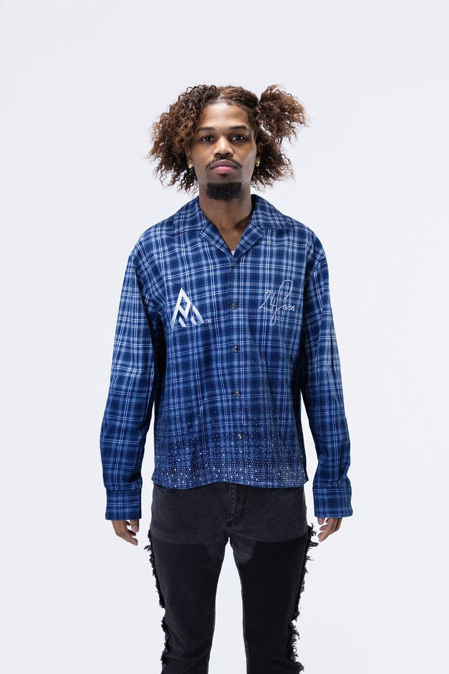 CRYSTALLIZED BLUE SHIRT ‘PAPER MONEY’