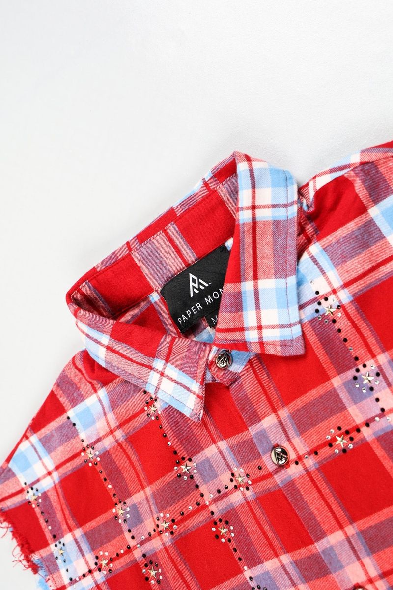RHINESTONE FLANNEL