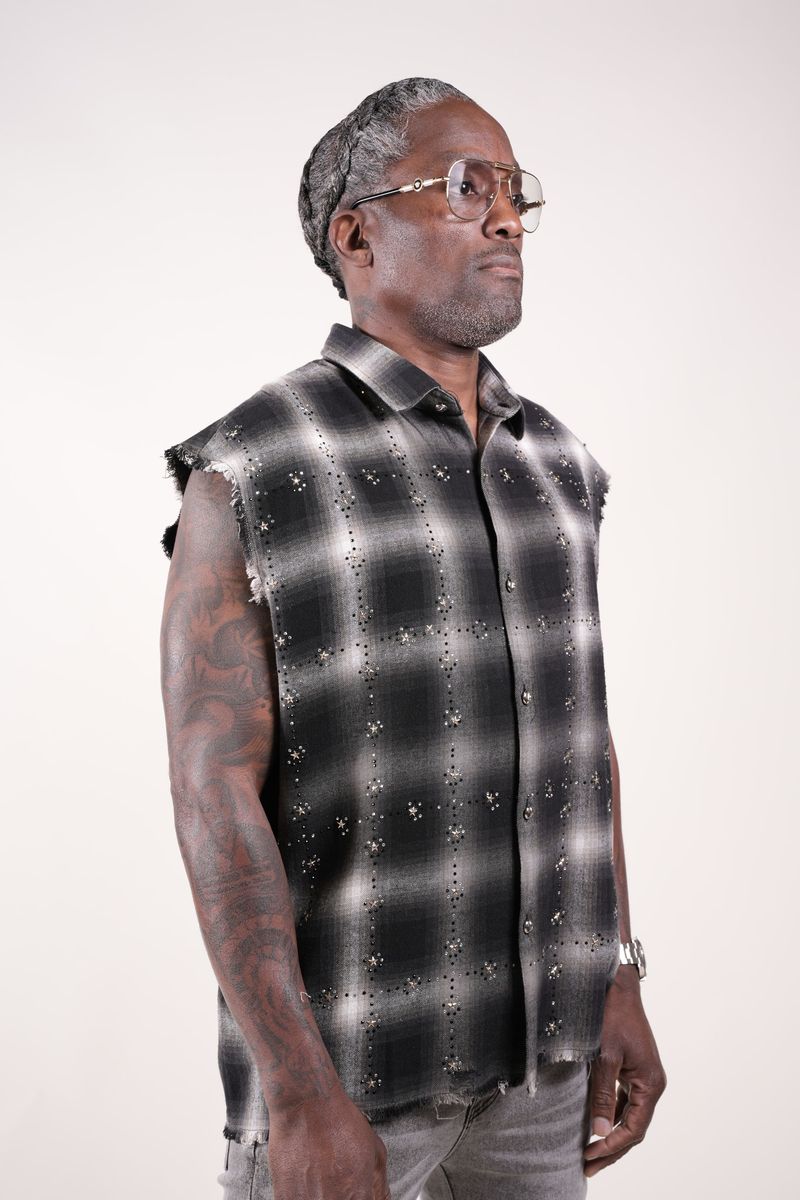 RHINESTONE FLANNEL