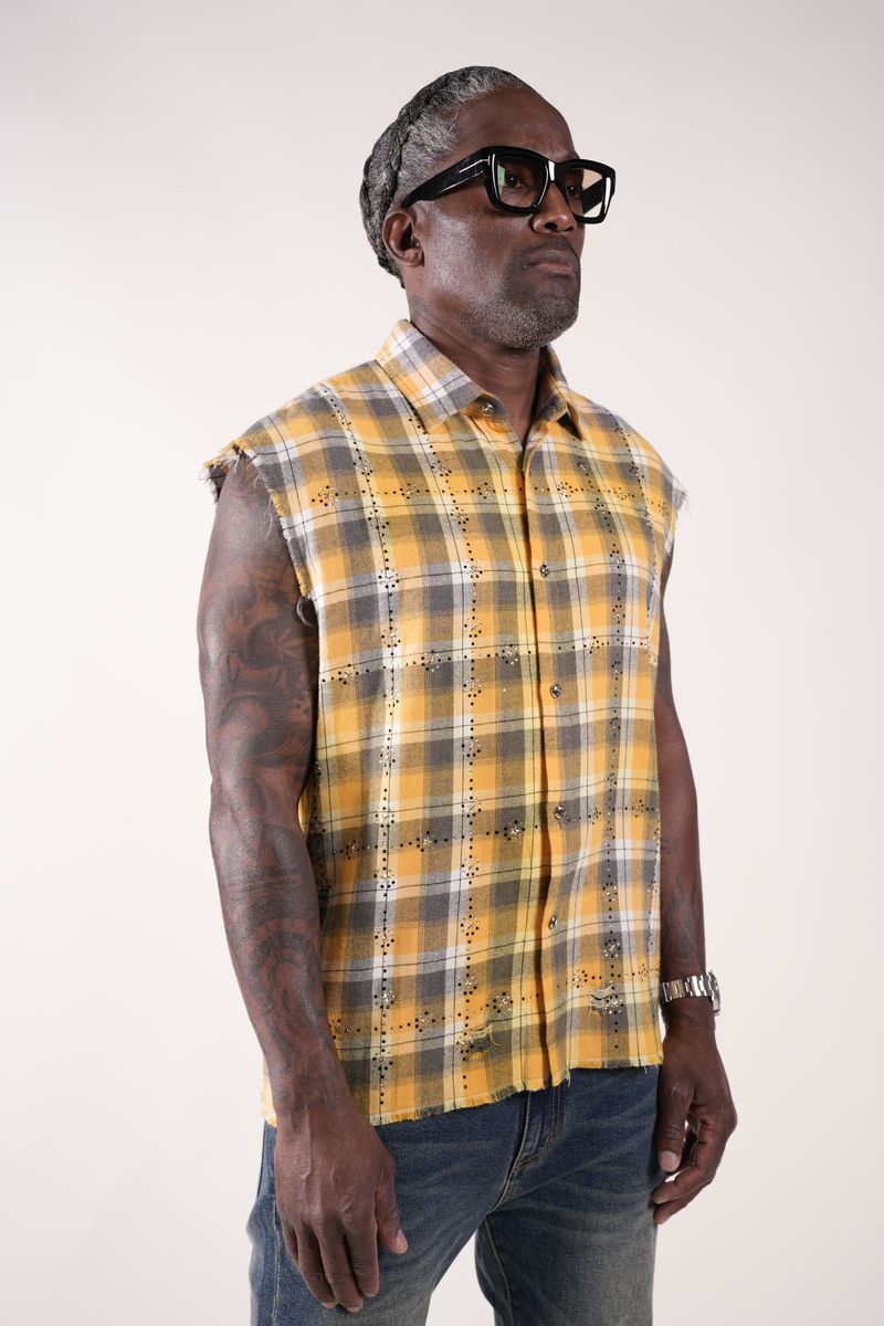 RHINESTONE FLANNEL