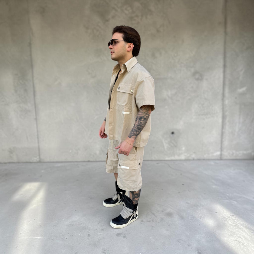 BEIGE SHIRT GAVENSEMBLE
