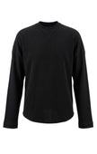 BLACK WAFFLE LONG SLEEVE