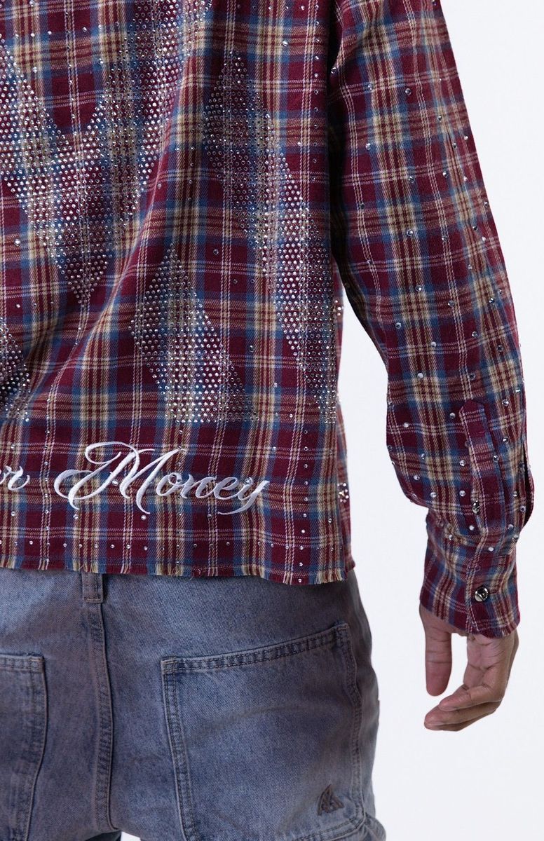 RHINESTONE FLANNEL