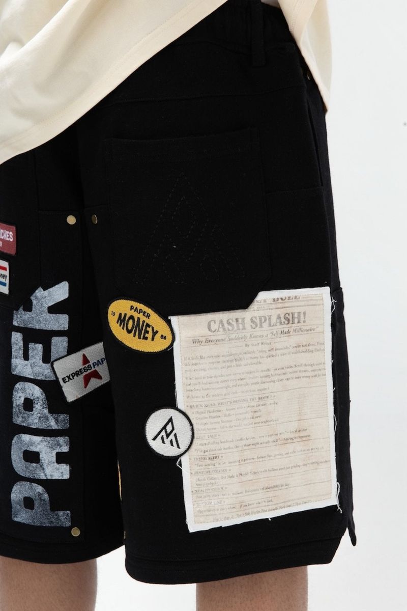 PAPER STATES SHORTS Black
