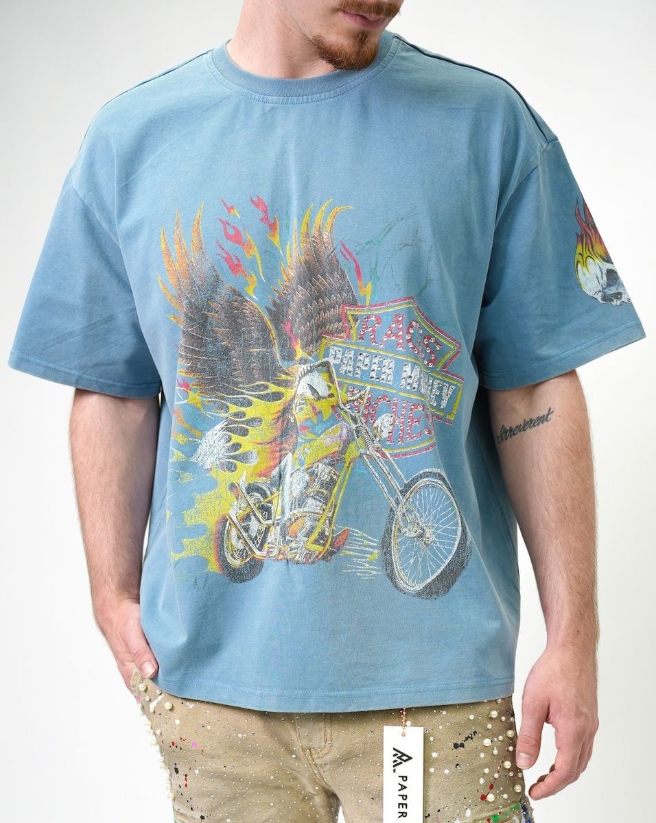 EAGLE RIDE TEE BLU