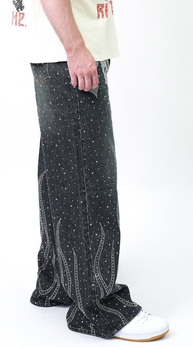 Inferno Crystal Denim - Black