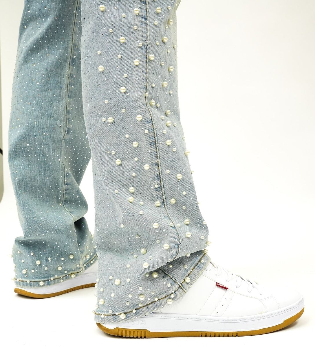 Pearl Crystal Cargos Loose fit