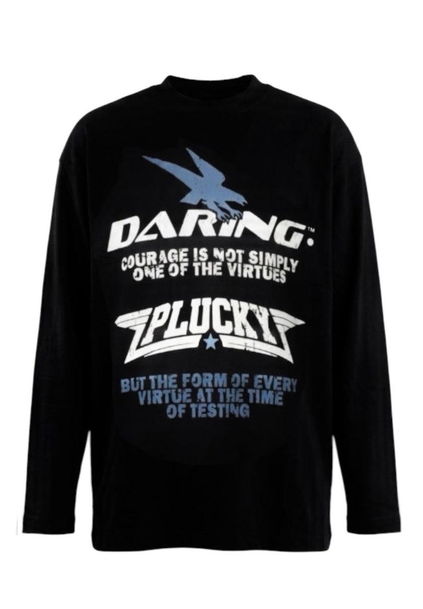 TEE DARING LONG-SLEEVE BLACK