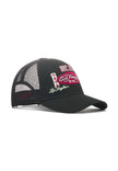 UNISEX EST 1971 VARSITY BADGE 5 PANEL TRUCKER - BLACK