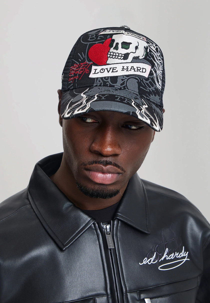 LIVE FAST LOVE HARD HAT