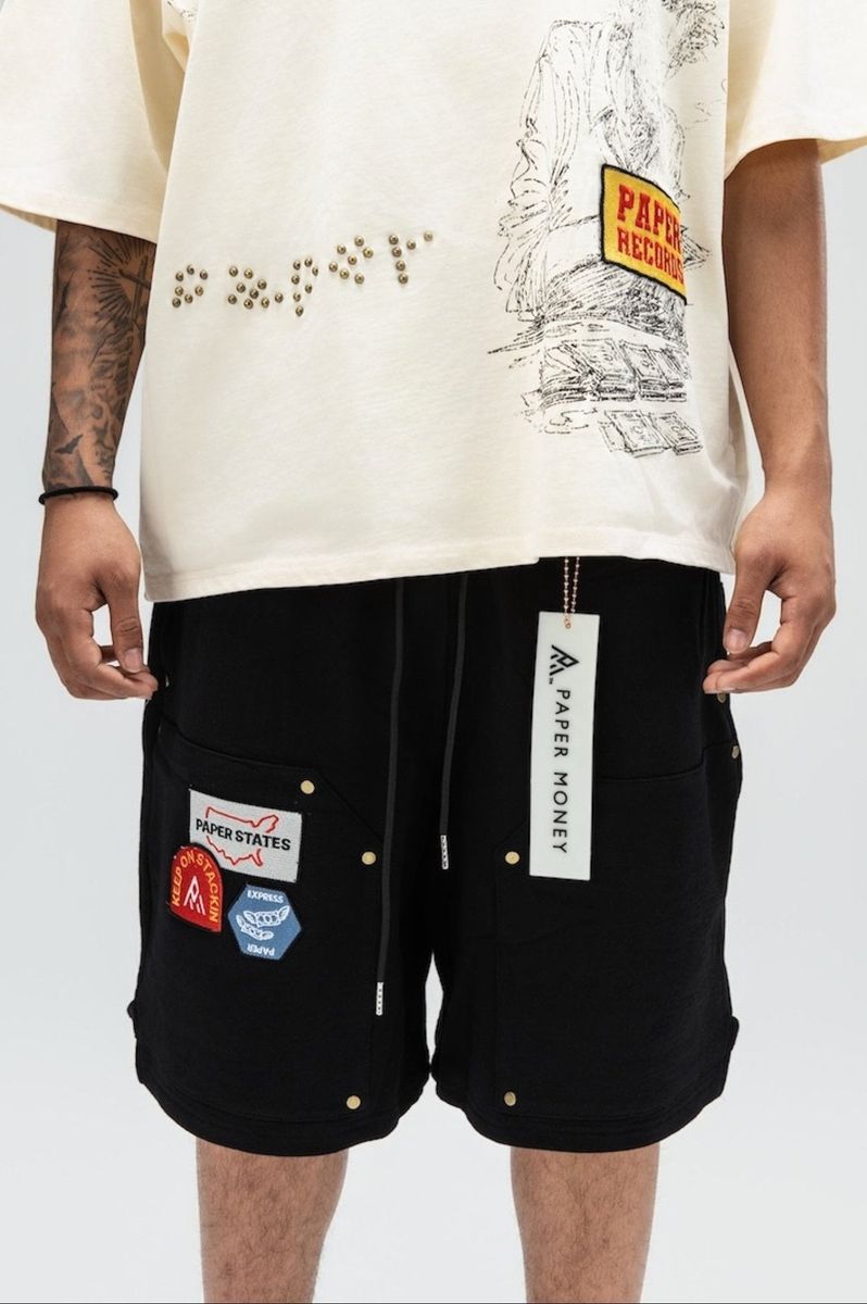 PAPER STATES SHORTS Black