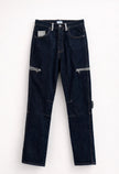 DENIM BAGGY DOUBLE ZIP