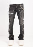 OBSIDIAN BLACK SPIDER DENIM