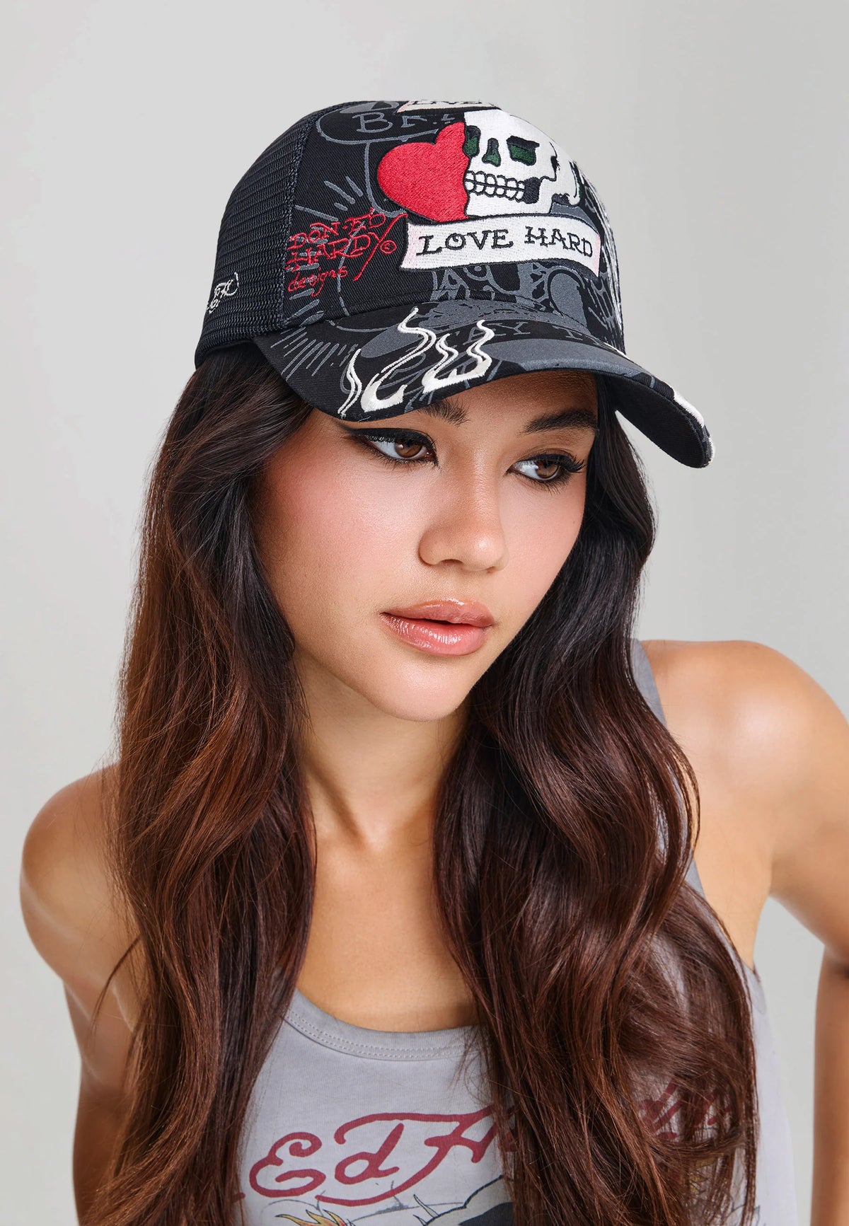 LIVE FAST LOVE HARD HAT