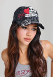 LIVE FAST LOVE HARD HAT