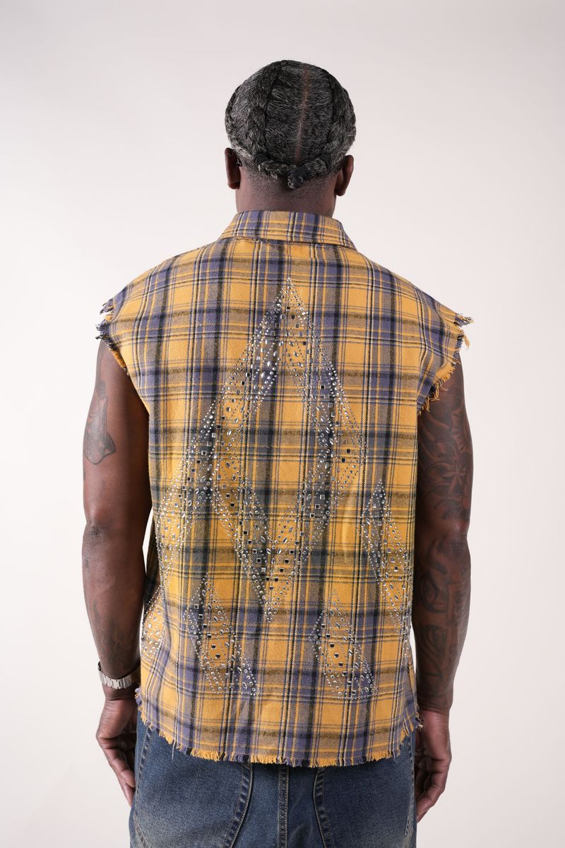 RHINESTONE FLANNEL GOLD