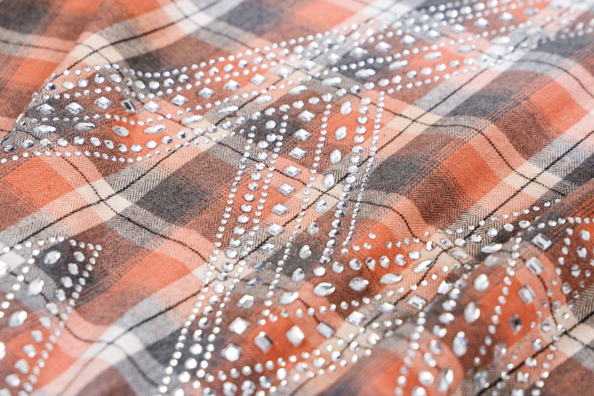 RHINESTONE FLANNEL