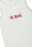 MENS ED HARDY STUDDED RIB VEST