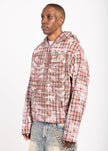 RUSTY SKELETON HALF ZIP HOODIE