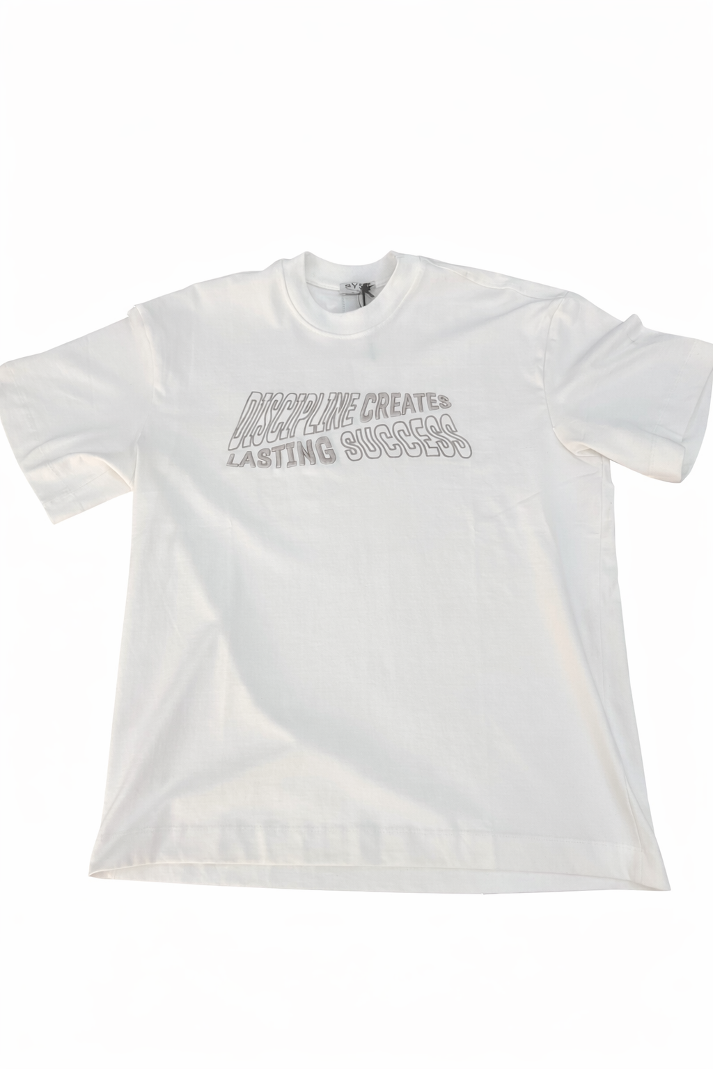 WHITE ‘DISCIPLINE’ T-SHIRT