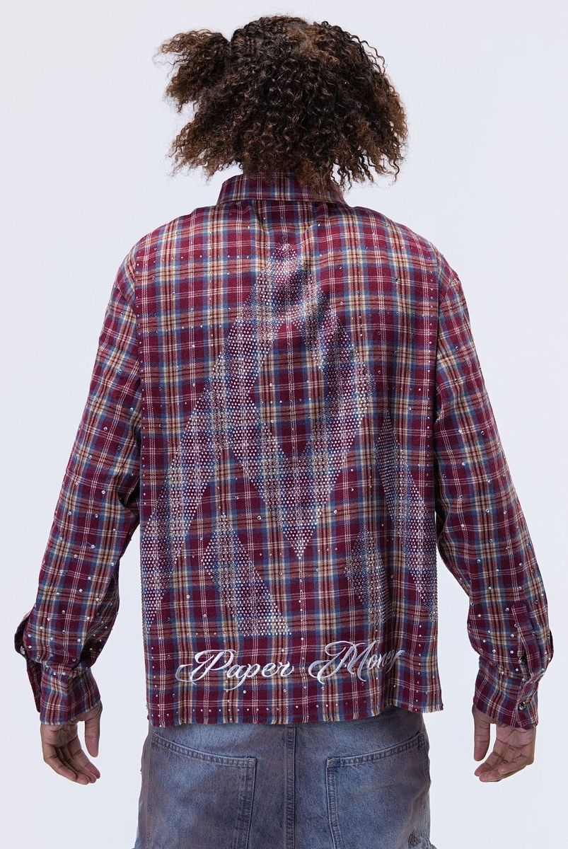 RHINESTONE FLANNEL