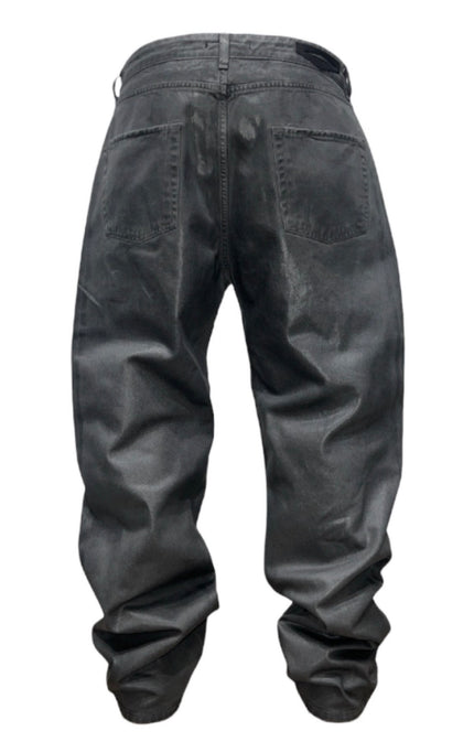 BAGGY GREY WAXED LEATHER