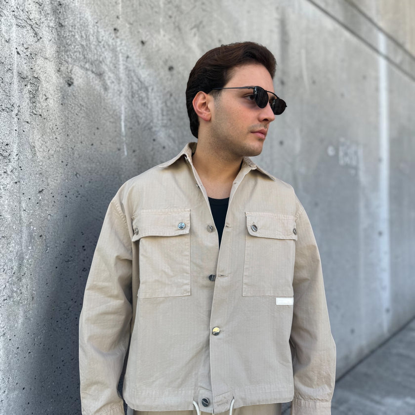 BEIGE JACKET WITH LACE