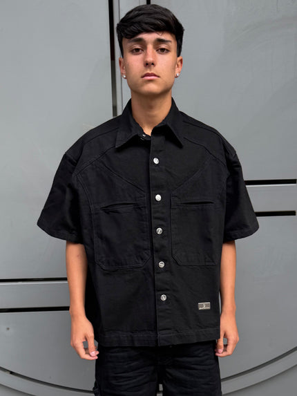 DENIM BLACK SHIRT