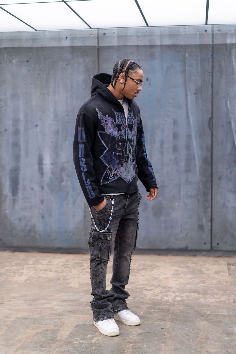 CRYSTALLIZED PEARL JEANS