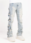 CROSS BUCKLE DENIM