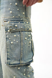 Pearl Crystal Cargos Loose fit