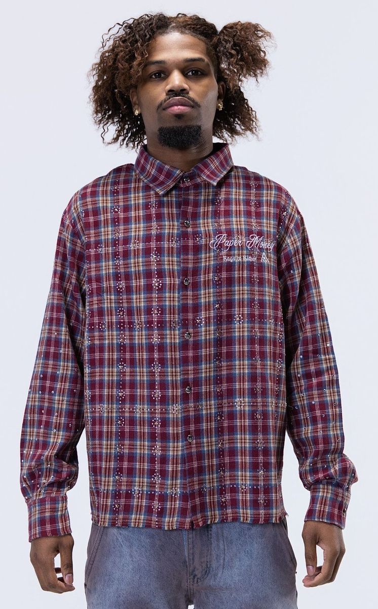 RHINESTONE FLANNEL