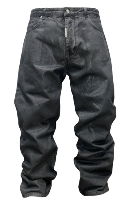 BAGGY GREY WAXED LEATHER