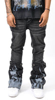 Dual Flames Pants - Black