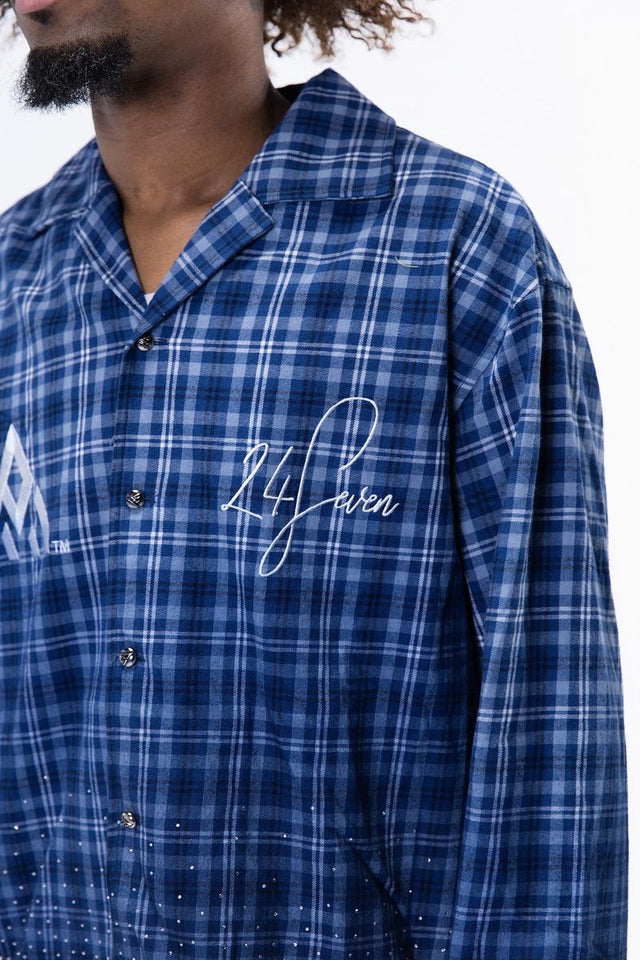 CRYSTALLIZED BLUE SHIRT ‘PAPER MONEY’