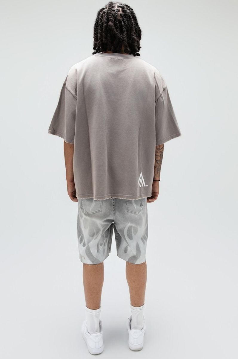 DUAL FLAMES SHORTS GREY
