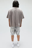 DUAL FLAMES SHORTS GREY