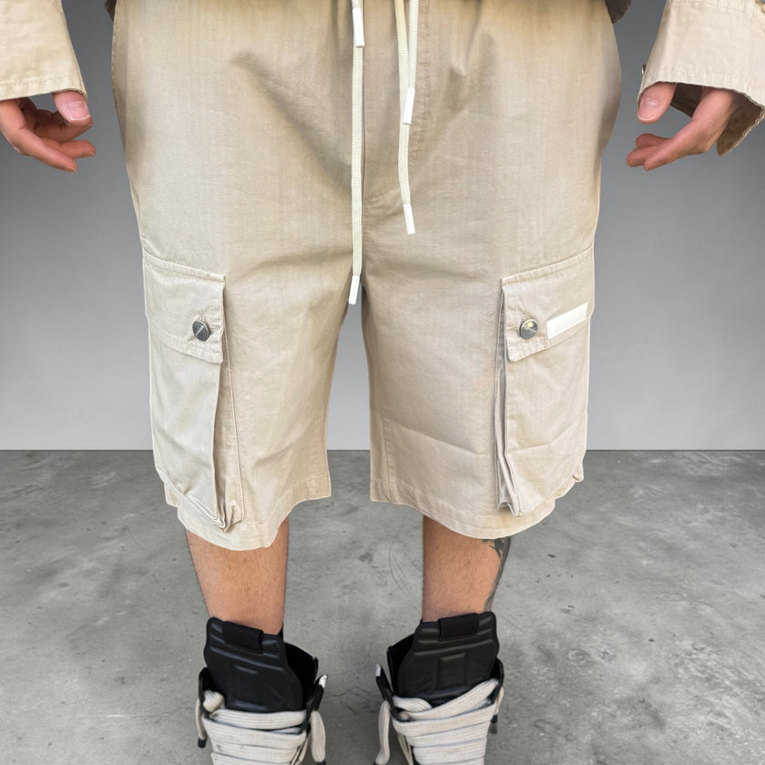 BEIGE CARGO SHORT