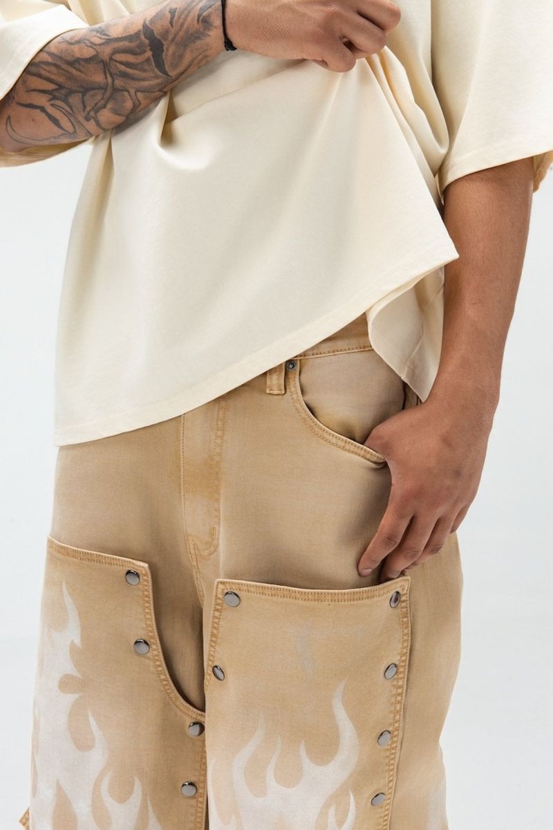 DUAL FLAMES SHORTS PAPERMONEY