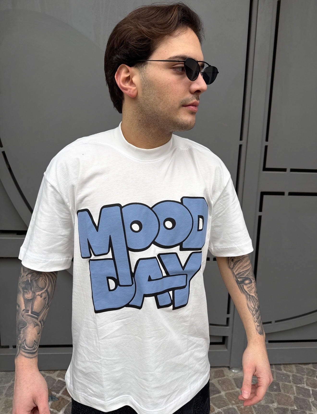 WHITE ‘MOOD DAY’ TEE