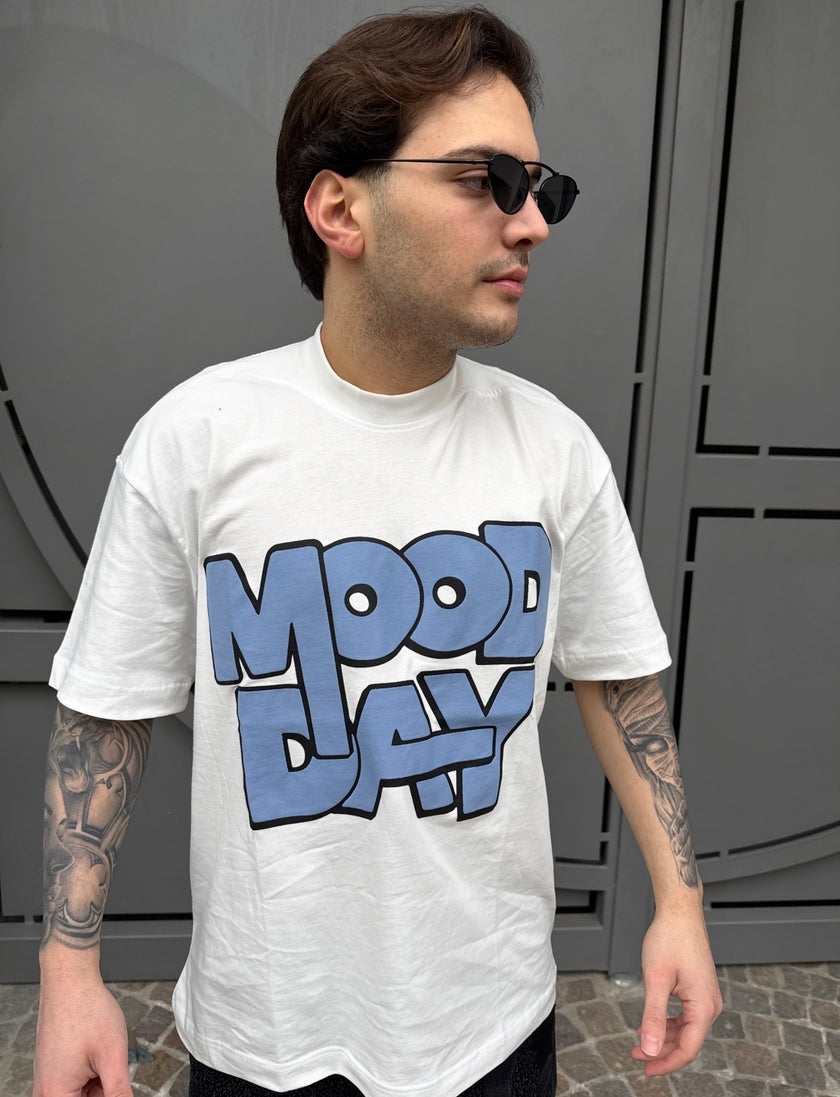 WHITE ‘MOOD DAY’ TEE