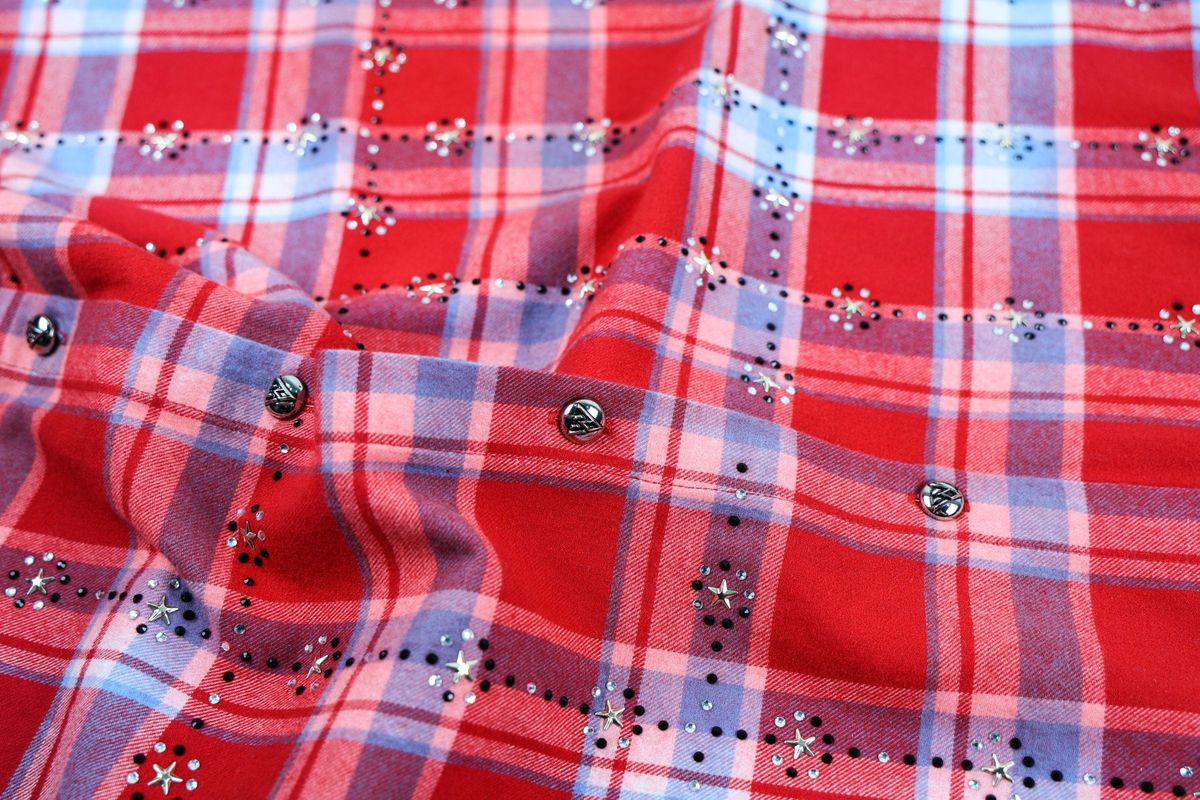 RHINESTONE FLANNEL