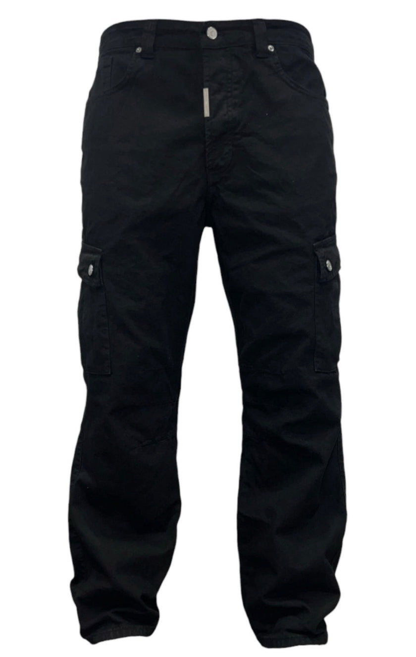 BLACK CARGO JEANS