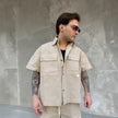 BEIGE SHIRT GAVENSEMBLE