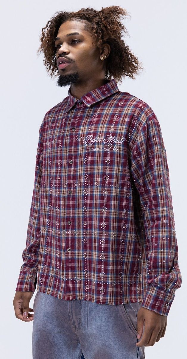RHINESTONE FLANNEL