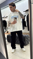 WHITE SMALL STEPS TEE