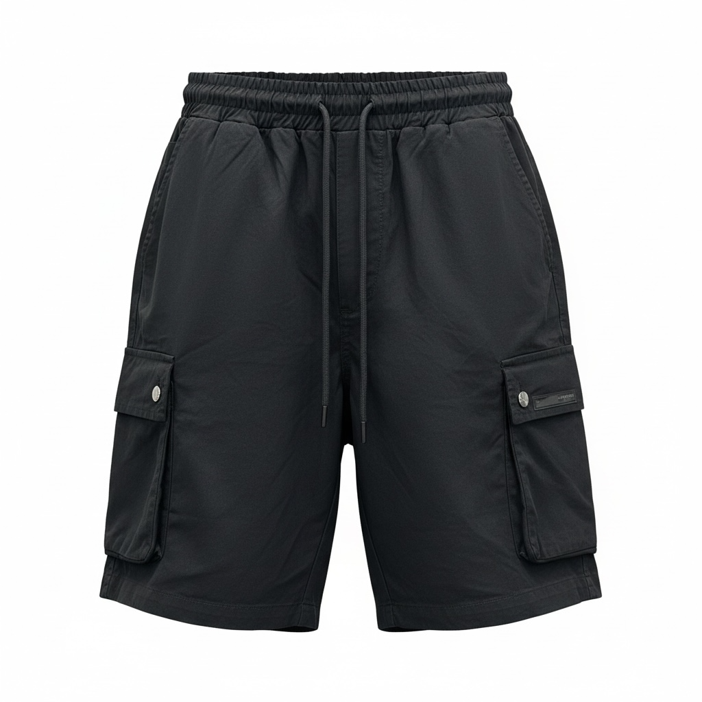 BLACK CARGO SHORT