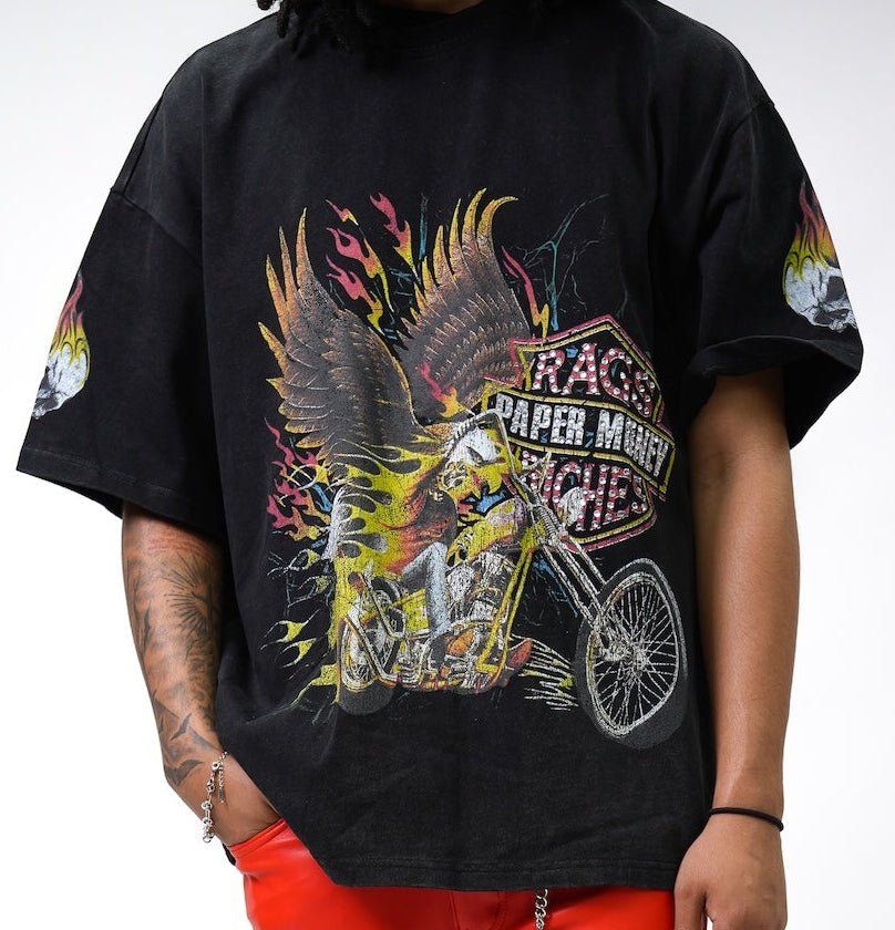 EAGLE RIDE TEE BLACK